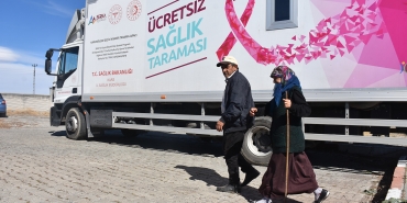 Kars'ta sağlık ekipleri köylerde kanser taraması yapıyor